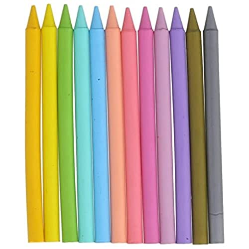 BIC Kids Plastidecor Ceras para Colorear - colores Surtidos, Blíster de 12 unidades
