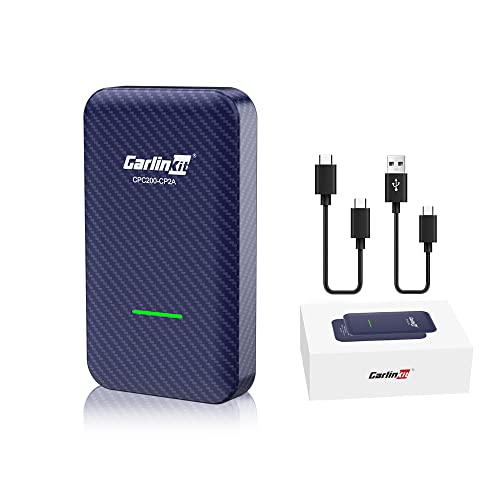Carlinkit 4.0 Adaptador inalámbrico Apple CarPlay y Android Auto 2 en 1, para CarPlay CarPlay con Cable Año del Modelo: 2016-2022, Plug & Play, Compatible con actualización en línea