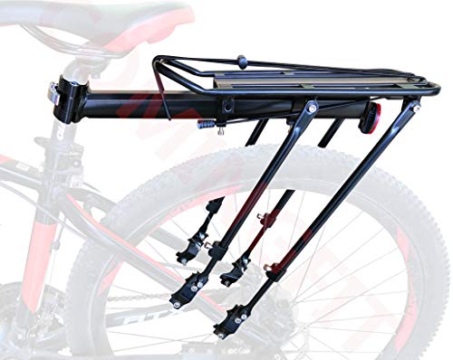COMINGFIT® Capacidad de 80 kg, portabicicletas Ajustable Portaequipajes-Estante Súper Fuerte Mejora Estante para Bicicletas 4-Strong-Leg Bicycle Carrier
