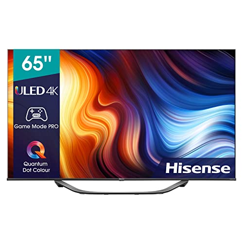 Hisense ULED Smart TV 65U7HQ (65 ") 600-nit 4K HDR10+, 120 Hz, Dolby Vision IQ, Disney+, Freeview Play, Alexa Built-in, HDMI 2.1, Modo Filmmaker, Certificado Freesync (Nuevo 2022)