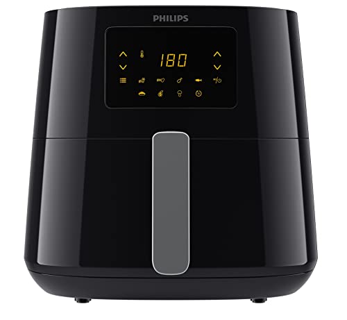 Philips Essential Airfryer XL - 6.2L, Freidora sin Aceite, Tec Rapid Air, Pantalla Táctil, NutriU App (HD9270/90)