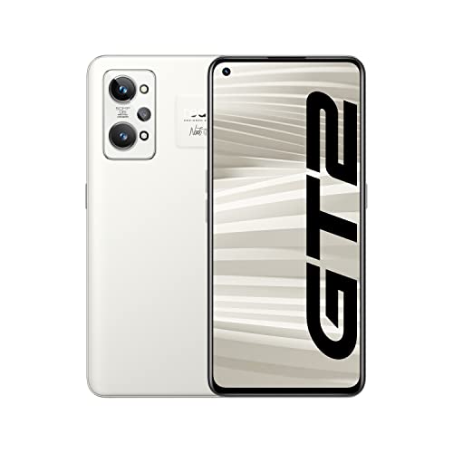 realme GT2 5G Smartphone Libre, Pantalla AMOLED de 120 Hz, Snapdragon 888 5G, Diseño inspirado en papel, Gran batería de 5000 mAh, Carga SuperDart de 65 W, Dual SIM, 12+256 GB, Blanco Papel