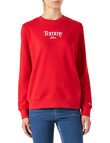 Tommy Jeans DW0DW13574 Sudadera, Deep Crimson, XS para Mujer