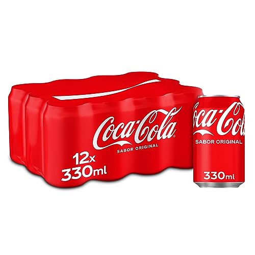 Coca-Cola Sabor Original - Refresco de cola - Pack de 12 latas, 330 ml