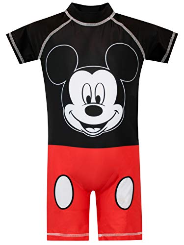 Disney Bañador para Niño Mickey Mouse Rojo 3-4 Años