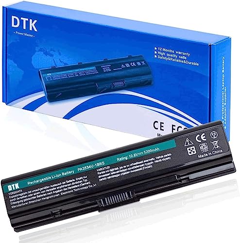 DTK PA3534U-1BRS PA3533U-1BRS PA3535-1BAS Batería para Portátil Toshiba EQUIUM Series Satellite A200 A300 A500 L200 L300 L500 [10.8V 5200MAH]