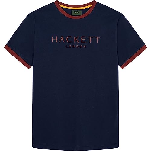 Hackett London Heritage Classic tee Camiseta, Azul (Marino), M para Hombre