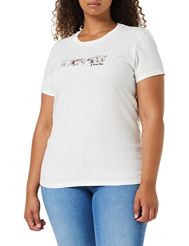 Levi's The tee Camiseta, Dream State Modern Vintage Logo White +, S para Mujer