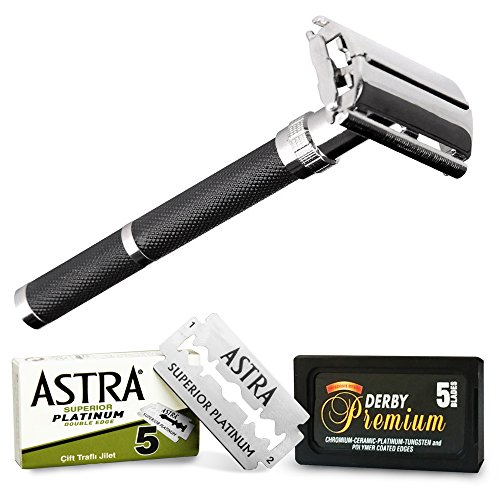 Parker Astra-Derby - Afeitadora y cuchillas de afeitar 96R – 1 paquete de 2 unidades