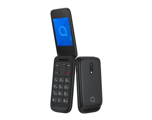 Alcatel 2057 - Teléfono Móvil Dual SIM de 2.4" QVGA (2G, RAM de 4 MB, Cámara VGA de 1.3 MP), Bluetooth (Negro)