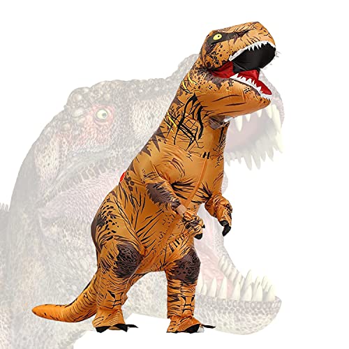 BAJENA - Disfraz, de dinosaurio, hinchable, para adulto y niño, para Halloween, fiesta, carnaval o navidad, para hombres y mujeres (150-190 cm)