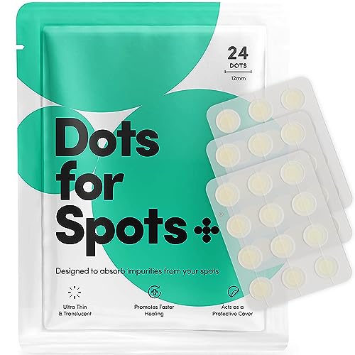 Dots for Spots® Ganador 2020*, Pimple Parches Originales Absorbentes Contra el Acné, No Testados en Animales, 1 Pack (24 Unidades)