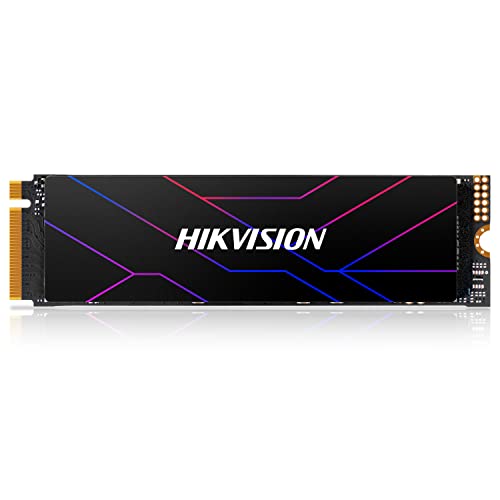 Hikvision SSD NVMe 1TB, PCIe 4.0 NVMe M.2 2280 Discos Duros Sólidos Internos, hasta 7450 MB/s 3D NAND SSD Interno para PC de Escritorio, Notebook, PS5 (con Disipador) - G4000