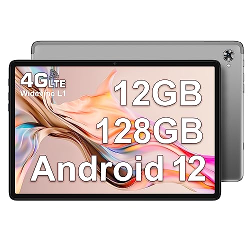 TECLAST P40HD Tablet 10 Pulgadas 12GB RAM+128GB ROM(1TB TF), Tablet Android 12 4G LTE, 5G WiFi, Octa Core/6000mAh/BT5.0/FHD1920*1200/GPS/Face ID/OTG/Type-C/3.5mm Jack/Metal