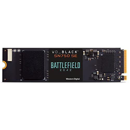 WD_BLACK SN750 SE 1TB M.2 2280 PCIe Gen4 NVMe Gaming SSD - Battlefield 2042 PC Game Code Bundle up to 3600 MB/s read speed