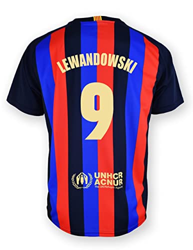 TokyRu Sports Replica Camiseta1ª EQ. Temporada 2022-23 Replica Producto con Licencia - Dorsal 9 Lewandowski Adulto Talla M
