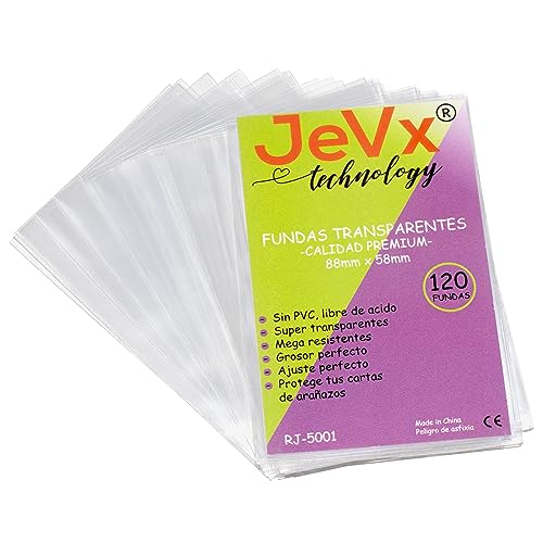 JEVX 120 Fundas para Virus Juego de Cartas a Medida, También para Las Expansiones Virus 2 y Halloween Tamaño 90x60mm Baraja de Cartas para Niños y Adultos, Juego de Mesa