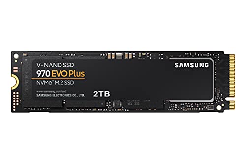 Samsung 970 EVO Plus 2 TB PCIe NVMe M.2 (2280) Internal Solid State Drive (SSD) (MZ-V7S2T0) , Black