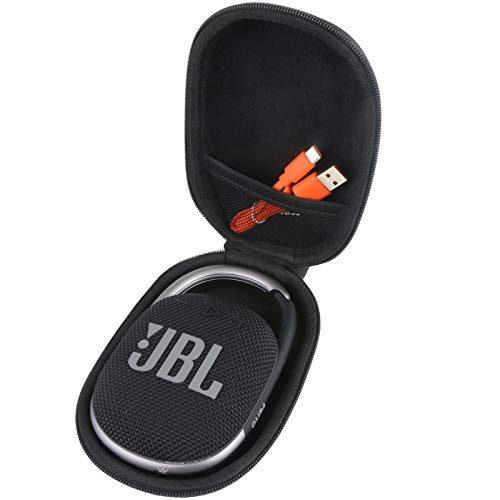 Aenllosi Caja Bolsa Fundas para JBL Clip 4 Altavoz Inalámbrico Portátil con Bluetooth Parlante Resistente al Agua (Negro)