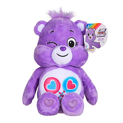 Care Bears 22042 9 Inch Bean Plush Share Bear, Collectable Cute Plush Toy, Cuddly Toys for Children, Soft Toys for Girls and Boys, Cute Teddies Suitable for Girls and Boys Aged 4 Years +