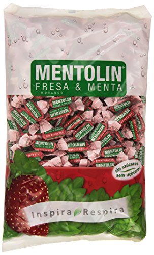 Mentolín - Fresa & Menta - Caramelo duro sin azúcares con edulcorantes - 1 kg