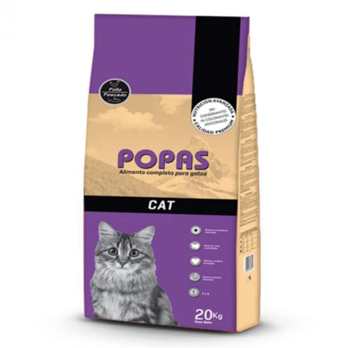 Pienso para Gatos Pollo y Pescado POPAS Cat | Saco de 20 Kg
