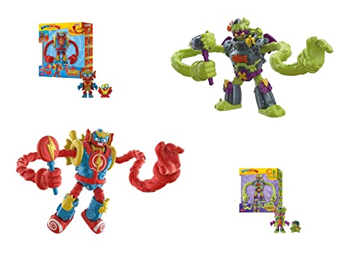 SUPERTHINGS NEON POWER SERIE 11 – Colección Completa (Superbot SugarFun y Superbot Trasher.)