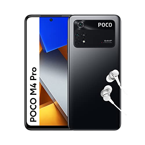Xiaomi Poco M4 Pro - Smartphone 8+256GB, Pantalla de Puntos AMOLED de 6.4 Pulgadas, 90 Hz, MediaTek Helio G96, cámara Triple de 64 MP, 5000 mAh, Color Negro