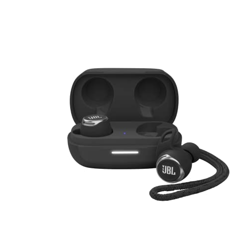JBL REFLECT FLOW PRO Auriculares de botón inalámbricos In Ear deportivos con Bluetooth,cancelación de ruido adaptativa y protección IP68 contra el sudor,lluvia o polvo,hasta 30h de música,Color Negro