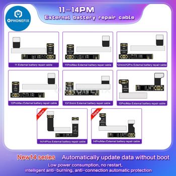 Qianli-programador de calibración de batería, Cable flexible externo para iPhone 11, 12, 13 Pro, Max/Mini, escritura, reparación de datos de salud